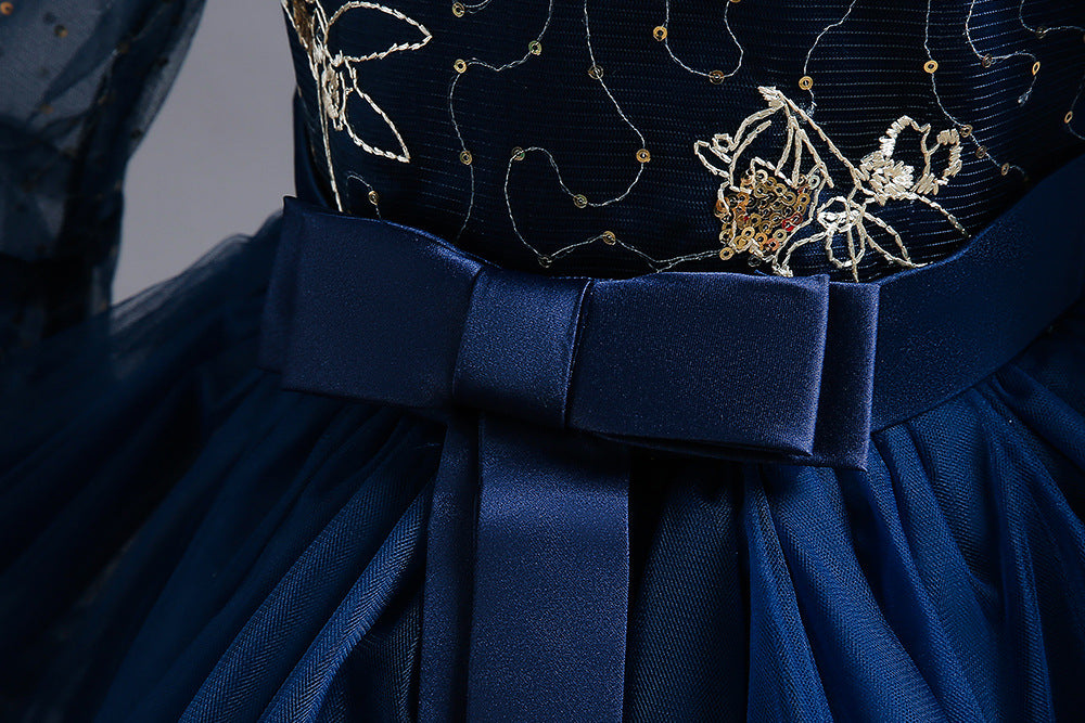 Kid Girl Princess Foreign Long Sleeve Dress