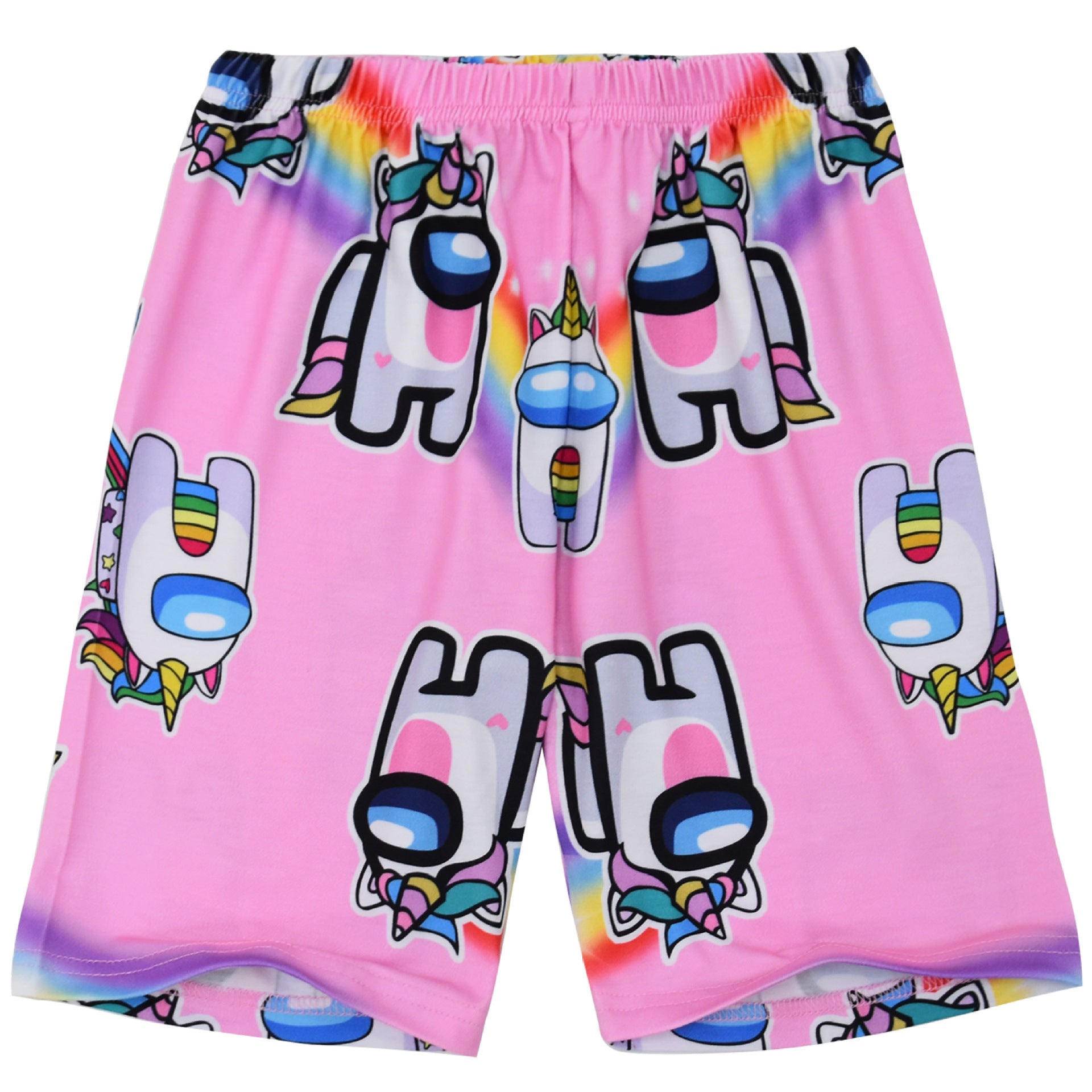 Kid Boy Space Werewolf Kills Among Us Suit Short-sleeved Pajamas