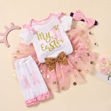 Easter Baby Suit Haki Set 4 Pcs