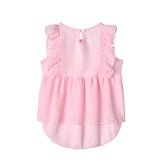 Family Matching Splicing Solid Color Pleated Dresses