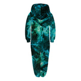 Family Matching Star Digital Print Fashion Zipper Long Sleeve Pajamas