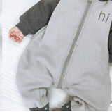 Newborn Baby Warm One-piece Long Sleeve Wool Thick Climbing Rompers