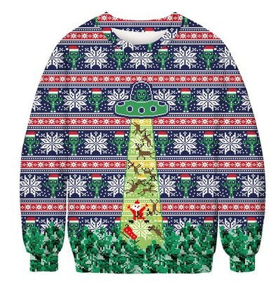 Kid 3D Printed Round Neck Christmas Fashion Hoodie