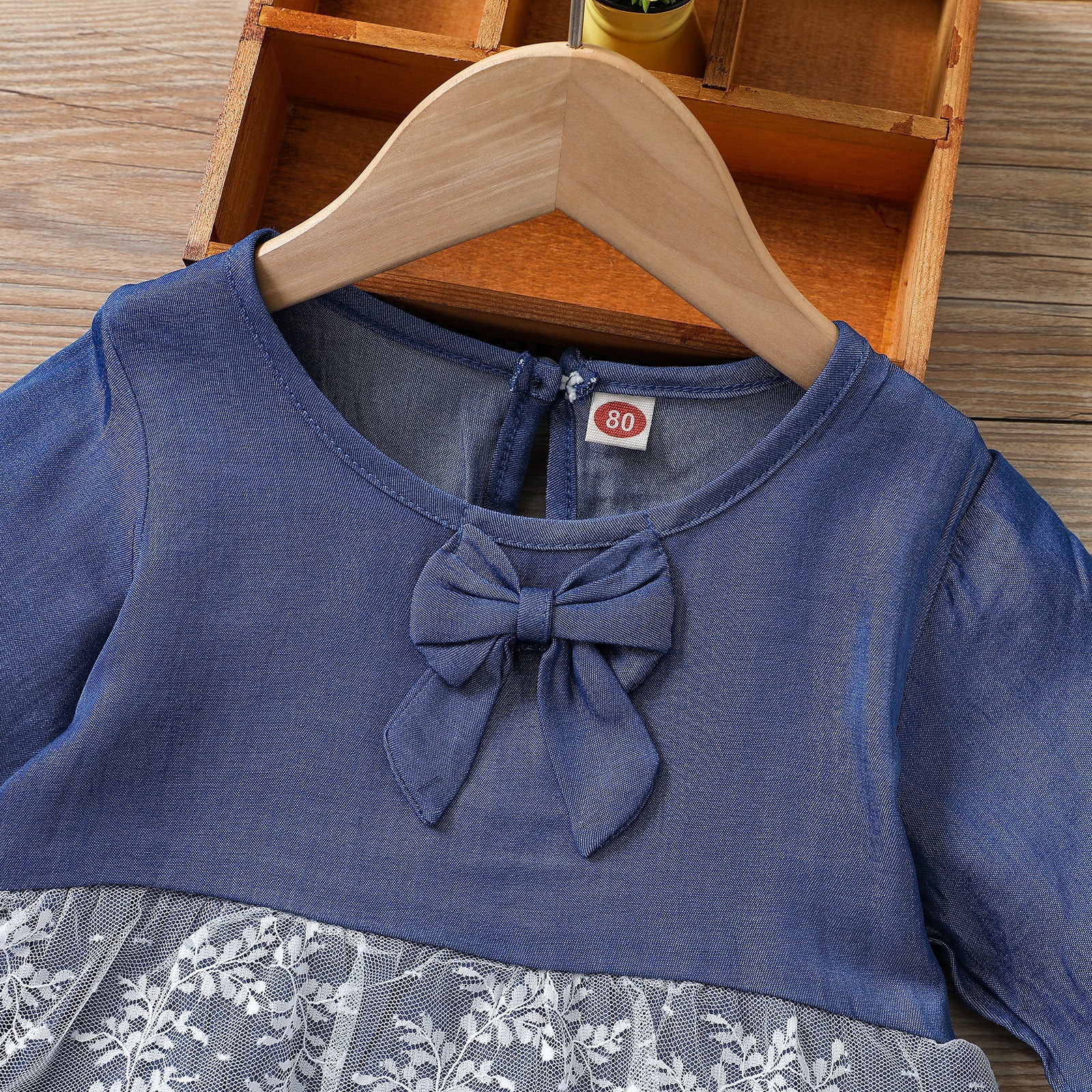 Kid Baby Girl Suit Autumn Solid Flared Sleeve Lace Bell 2 Pcs Sets