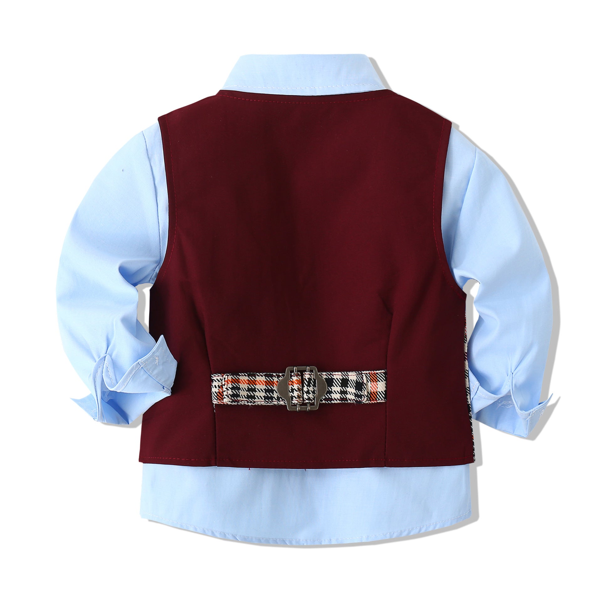 Kid Baby Boys Set Gentleman Panel Waist 3 Pcs Sets