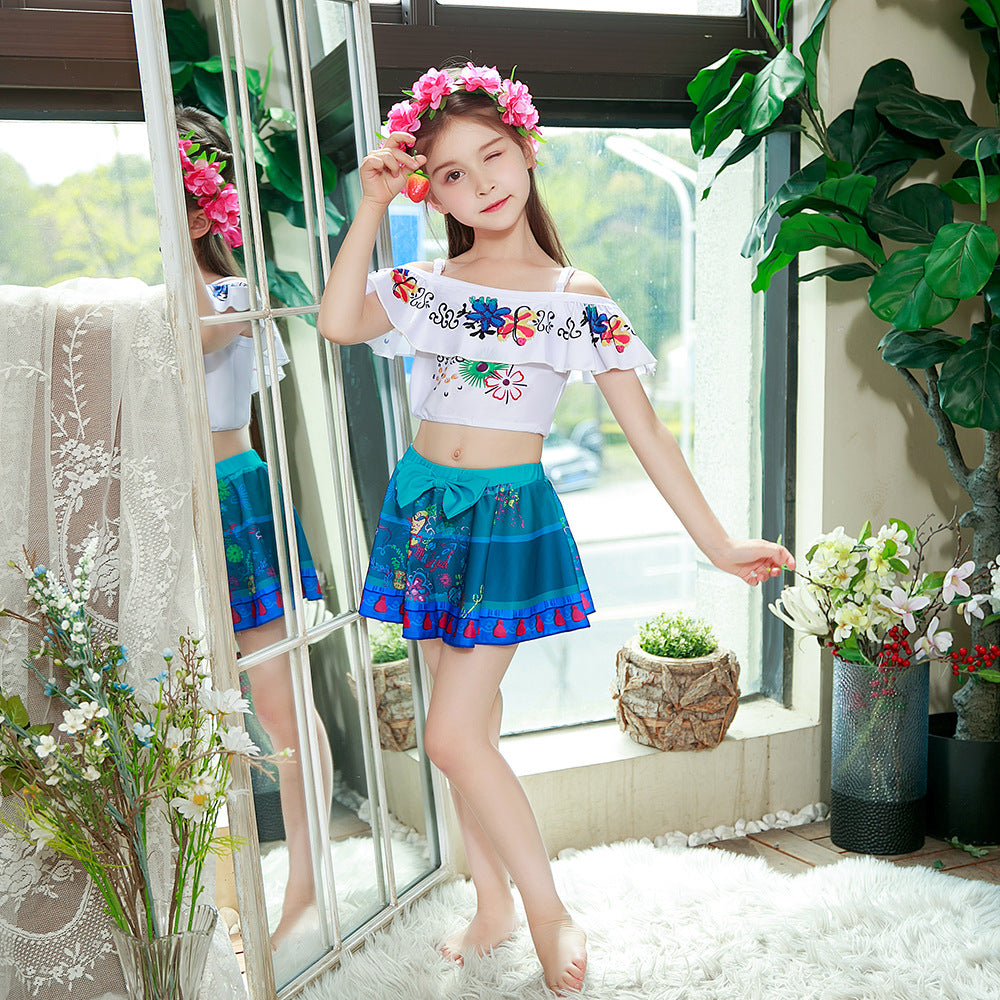 Kid Baby Girl Summer Beach Mirabel Suit 2 Pcs Sets