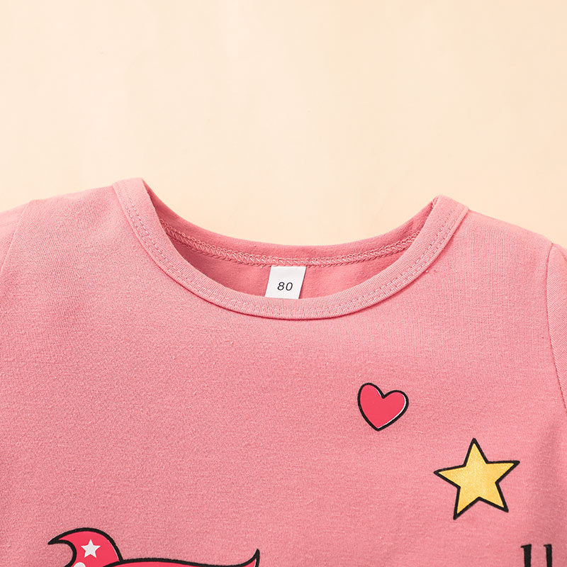 Kid Baby Girl Unicorn Summer Short Sleeve Cartoon T-shirt