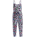 Kid Baby Girl One-piece Suspenders Leopard Print Loose  Long Pants