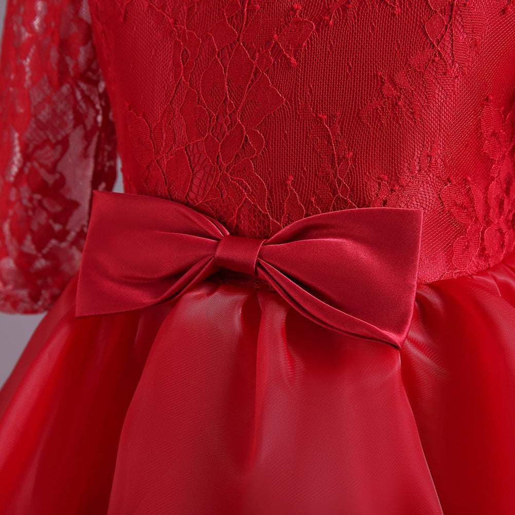 Kid Girl Princess Poncho Christmas Dresses