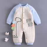 Baby Girl Boy One-piece Autumn Winter Cotton Warm Romper