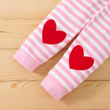 Infants Baby Girl New Valentine's Day Suit 3 Pcs Sets