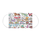 Kid Disposable Cute Pet Small Animal Series Spiny Printing Mask 10 Pcs