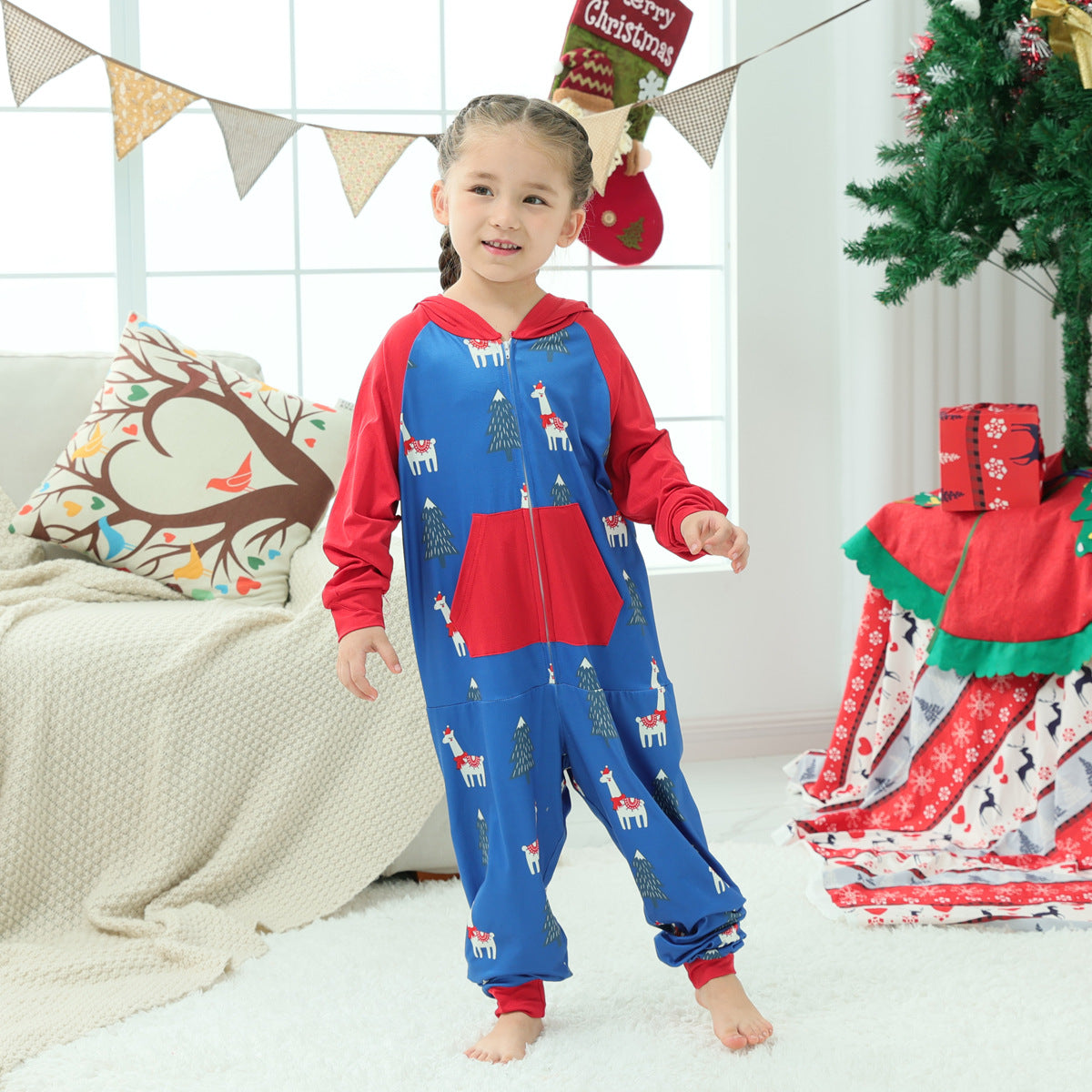 Family Matching Christmas Homewear Parent-child Pajamas