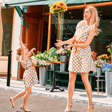 Family Matching Mother-daughter Point Bohemian Loose Elegant Dresses