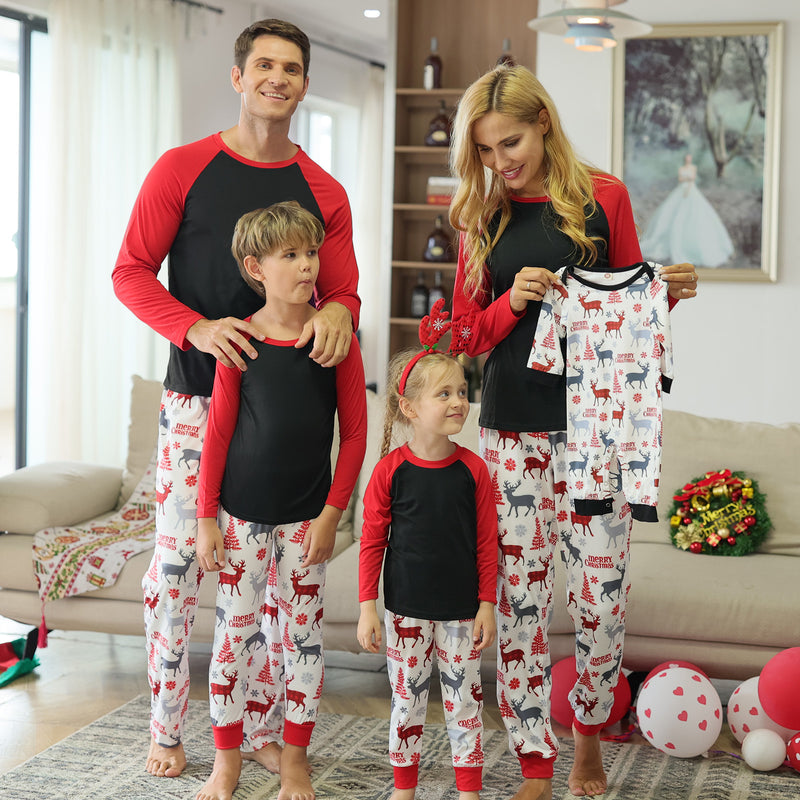 Christmas Family Matching Parent-child Pajamas Suits Set