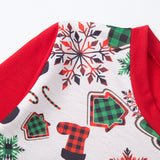 Family Matching Parent-child Hoodie Christmas Print Round Neck Shirts
