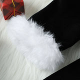 Kid Baby Girl Christmas Silver Fox Velvet Dresses