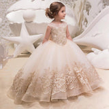 Kid Baby Girl Tuxedo Trailing Gown Piano Performance Dresses