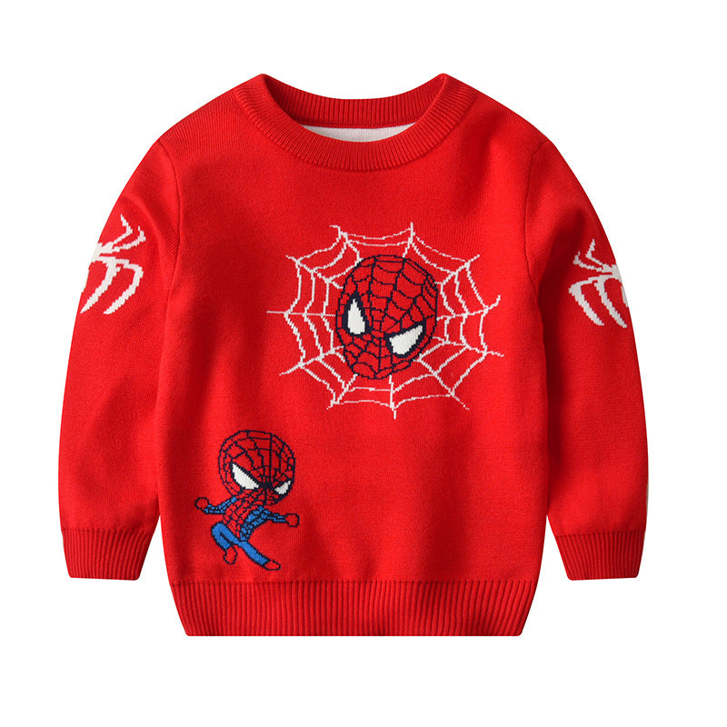 Kid Baby Girl Knit Pullover Autumn Christmas Jacquard Sweater