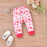 Baby Girl Set Valentine's Day Love Letter 3 Pcs Sets