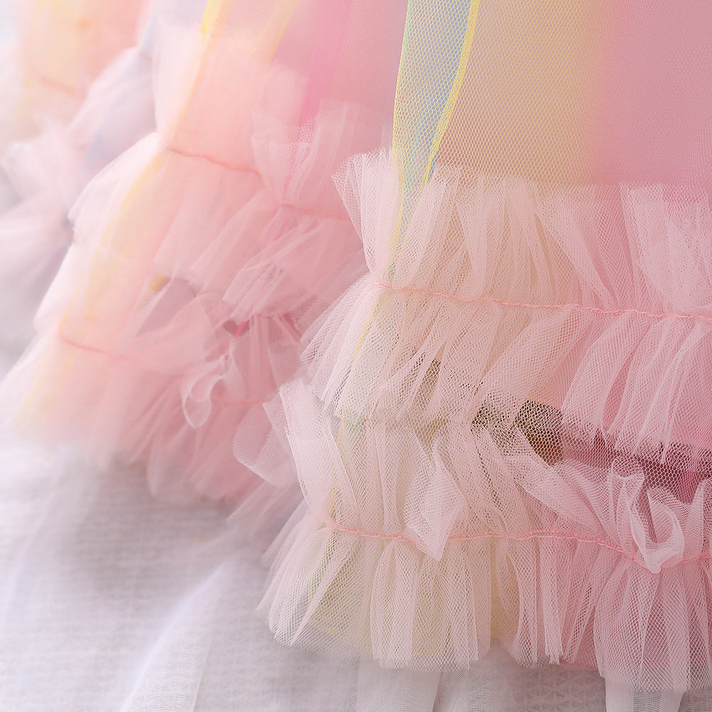 Kid Baby Girl Birthday Princess Wedding Dress