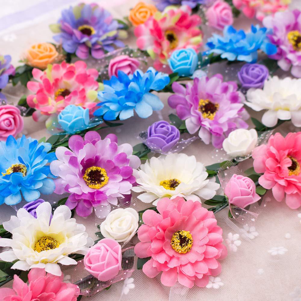 Kid Girl Garland Imitation Lotus Foam Flower Tour Photo Celebration Headwears