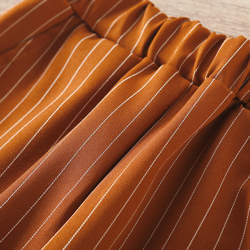 Kid Baby Girls Autumn Striped 2 Pcs Sets