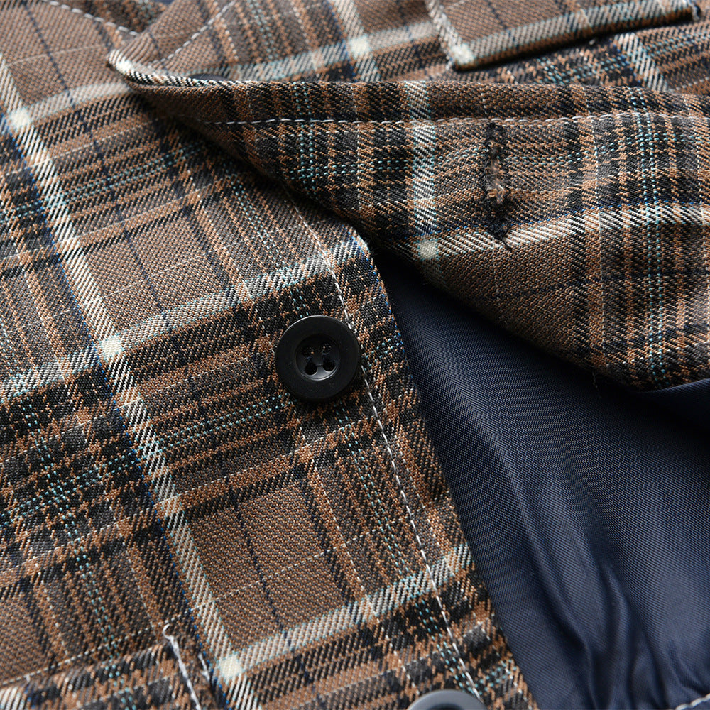 Kid Baby Boys Fall Plaid Suits 3 Pcs Sets