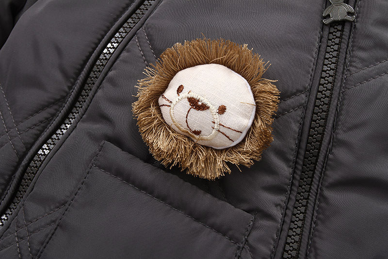 Thick Warm Infant Baby Jumpsuit Hooded Fleece Winter Autumn Overalls Romper