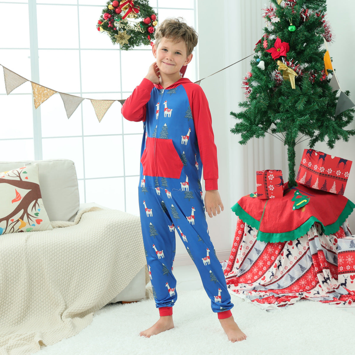 Family Matching Christmas Homewear Parent-child Pajamas