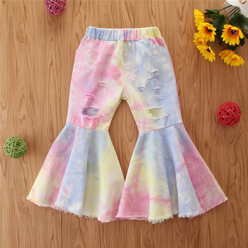 Kid Baby Girl Horn Pants Casual Fall Pants