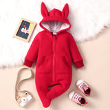0-12M Baby Harried Long Sleeve Rabbit Bear Ears Rompers