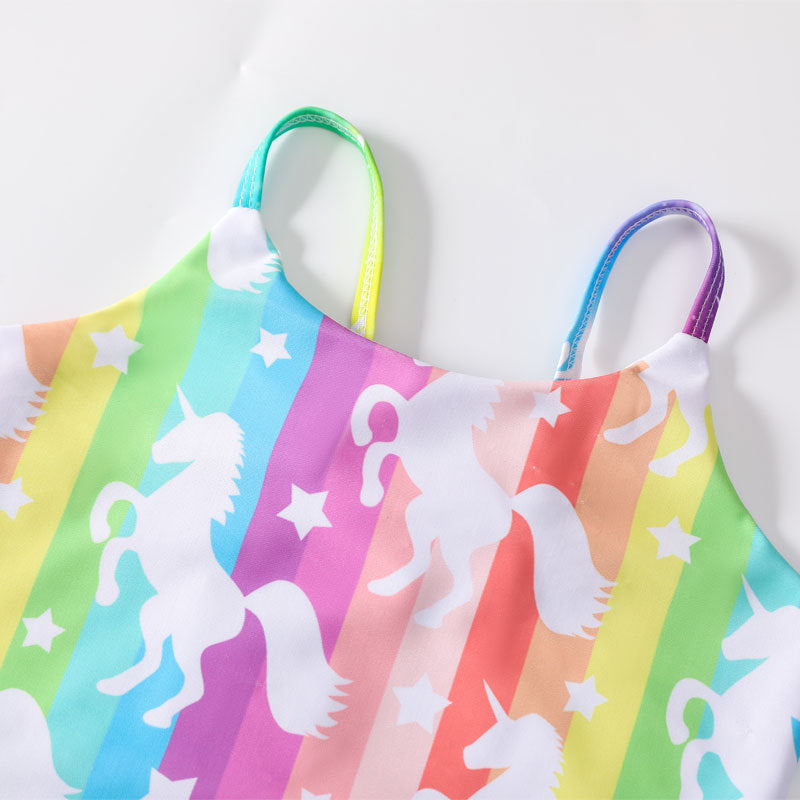 Kid Girls One-piece Swimsuit Mermaid Bathing Beach Swimwear