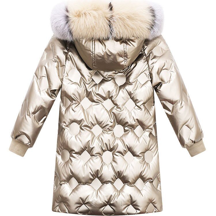 Kid Girl Down Cotton Thickened Winter Warm Coats