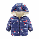 Kid Baby Girl Boy Winter Foreign Thick Cotton-padded Jacket Coats