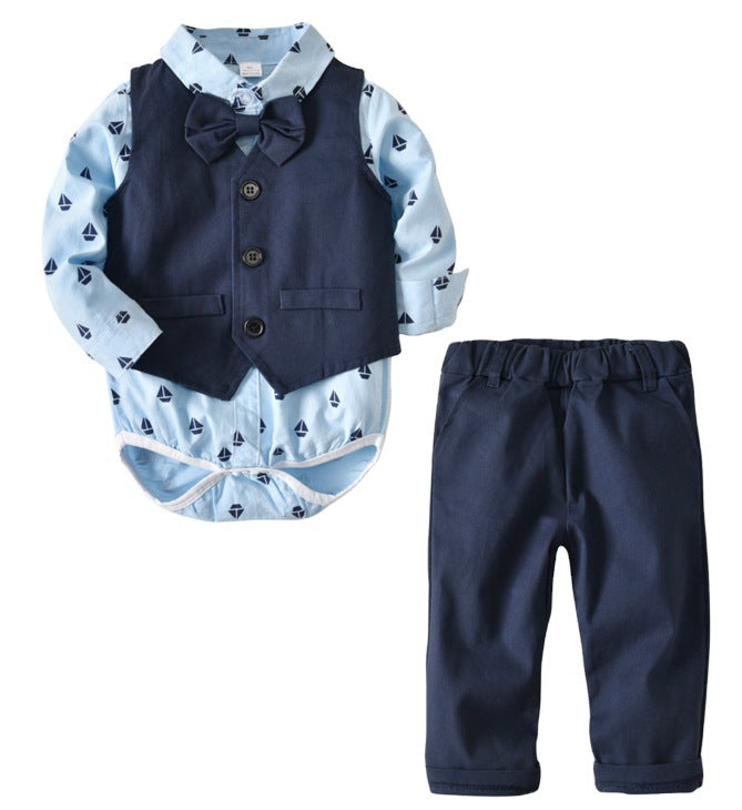 Autumn Gentleman Suit Baby Boy Set 2 Pcs Formal Wear