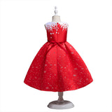 3-10T Kids Girls Elegant Party Christmas Dresses