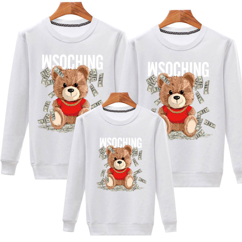 Family Matching Parent-child Fashion Uniform Sports Hoodie