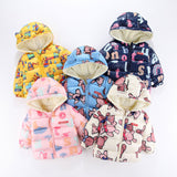 Kid Baby Girl Boy Winter Foreign Thick Cotton-padded Jacket Coats
