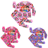 Kid Girl Home Wear Pajamas Long Sleeve Cartoon Pajamas