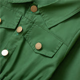 1-6Y Kid Baby Girls Long Sleeve Waist Windbreaker Dresses