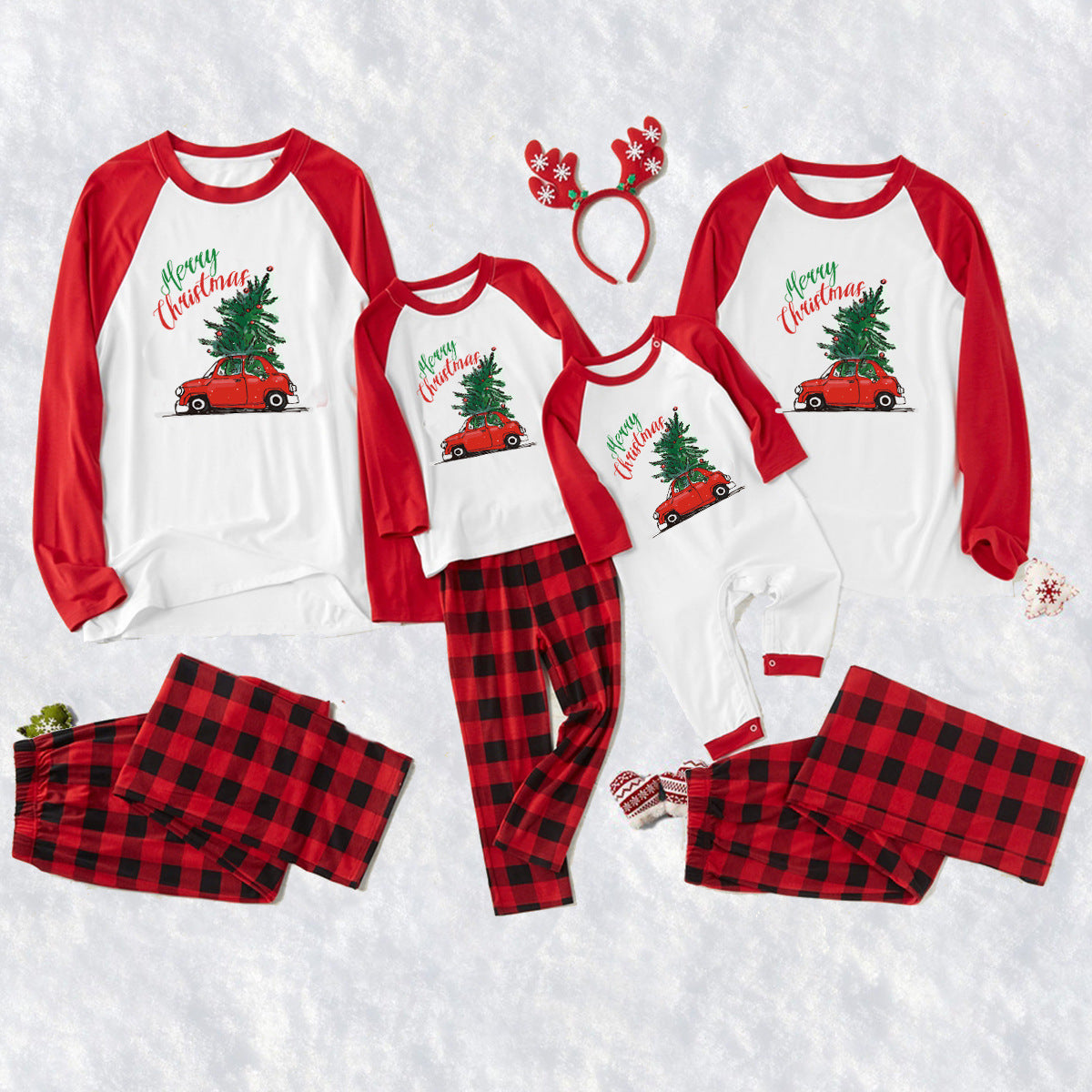 Family Matching Christmas Parent-child Pajamas