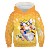 Children Kid Teens 3D Wilderness Brawl Fighting Crew Neck Hoodie