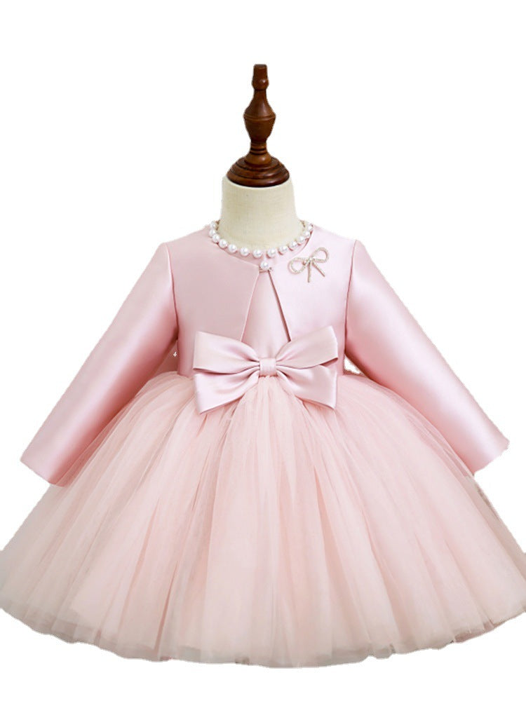 Kid Girl Birthday Party Princess Gown Wedding Dress
