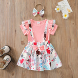 Summer Baby Rabbit Suspender Easter Set 3 Pcs