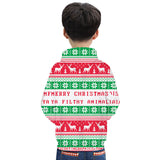 Kids Boy Girl 3D Christmas Snowflake Printing Hoodie
