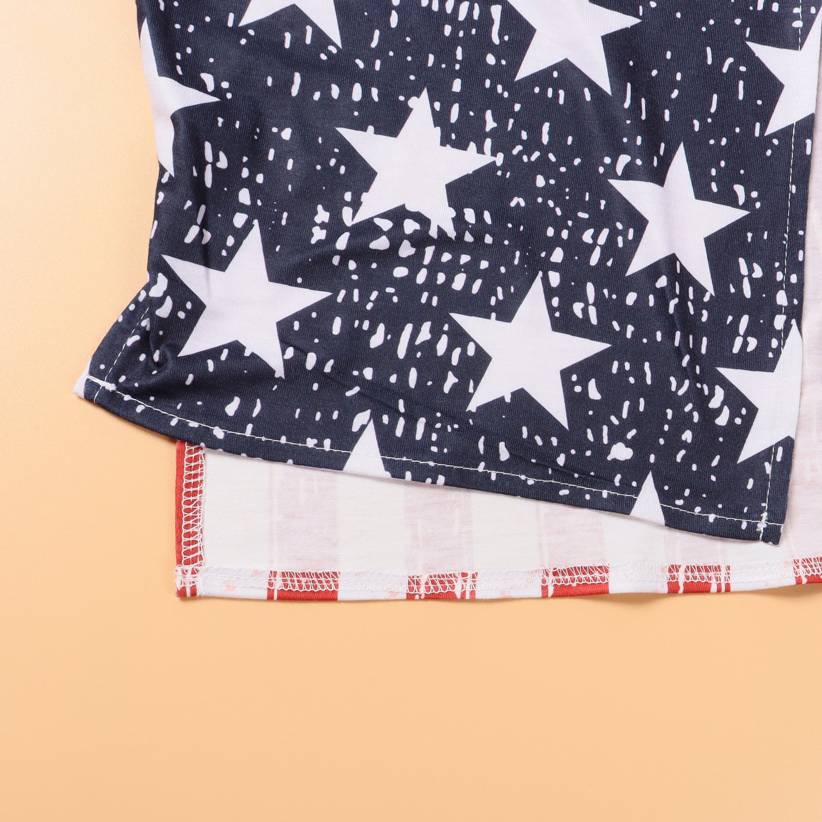 Family Matching Mother Daughter Independence Day Flag Cape Dress