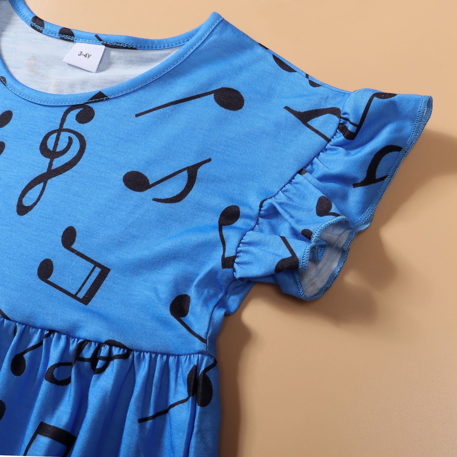 Family Matching Mother-Daughter Casual Mini Lovely Short Sleeves Dresses