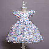 Kid Baby Girl Princess Gauze Flower Dresses