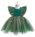 Kid Baby Girl Christmas Popular First Year Mesh Princess Dress